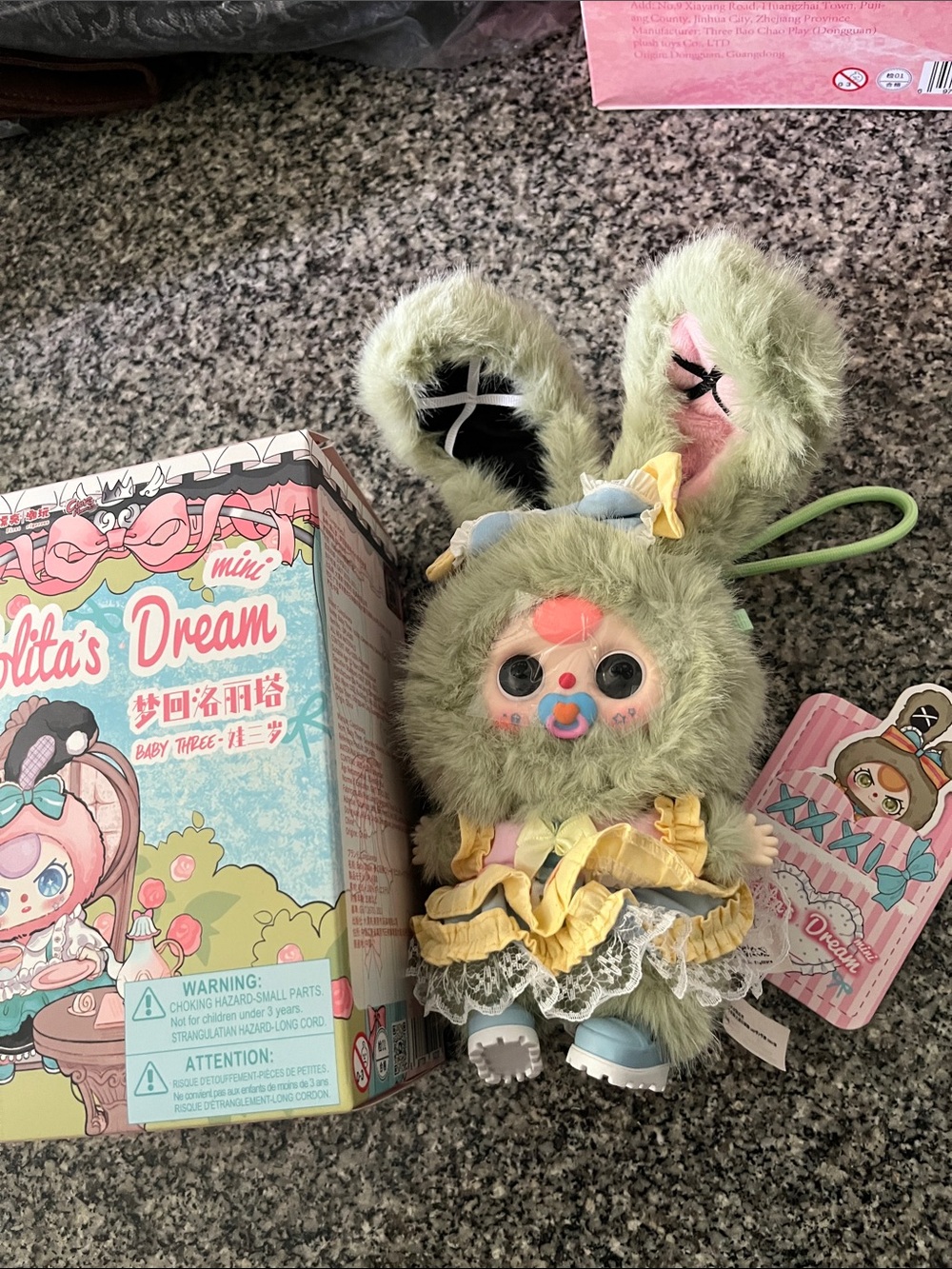 Lolita's Dream Mini Green Bunny Plush - Cute Baby Doll